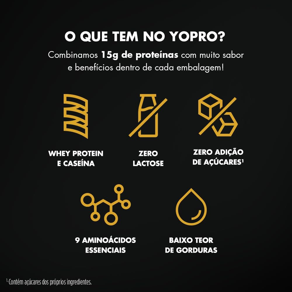 Pack YoPRO Bebida Láctea UHT Doce de Leite Havanna 15g de Proteínas 250ml - 24 unidades - Imagem 6
