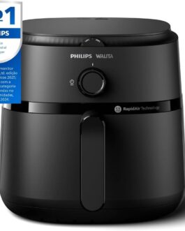 Fritadeira Airfryer Série 1000 XL, Philips Walita, 6,2 litros, Tecnologia RapidAir, Preta, 2 anos de garantia, 110v – NA130/00