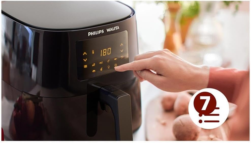 Philips Walita Preta Fritadeira Airfryer Essential XL Digital, 6.2L de capacidade, Garantia internacional de dois anos, 110V, 2000W (RI9270/90) - Imagem 5