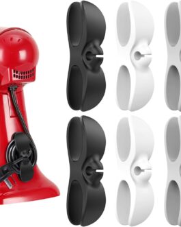 Organizador de cabos para eletrodomésticos, organizador de cabos de cozinha atualizado, suporte para enrolador de cabos para eletrodomésticos, fritadeira a ar, cafeteira, liquidificador, panela de