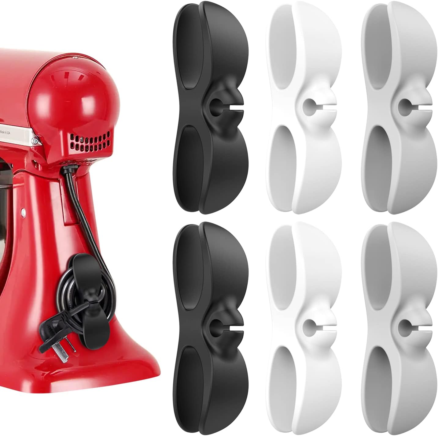 Organizador de cabos para eletrodomésticos, organizador de cabos de cozinha atualizado, suporte para enrolador de cabos para eletrodomésticos, fritadeira a ar, cafeteira, liquidificador, panela de