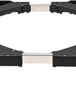 Suporte Móvel, Base Móvel com Roda Universal, Ajuste de Tamanho Livre, Adequado para Geladeira, Máquina de Lavar, Móveis e Eletrodomésticos Domésticos, Preto