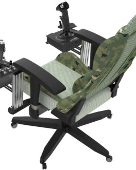 EG STARTS 2 Set Chair Mount for Flight Sim Game Joystick, Throttle & Hotas Systems Compatible with Logitech G X56, X52, X52 Pro, Thrustmaster T-Flight Hotas, TCA, T.16000M