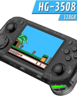 Mini Game Retro HG-3508 128GB 22 Mil Jogos Tela IPS LCD 3.5″ Cinza Transparente