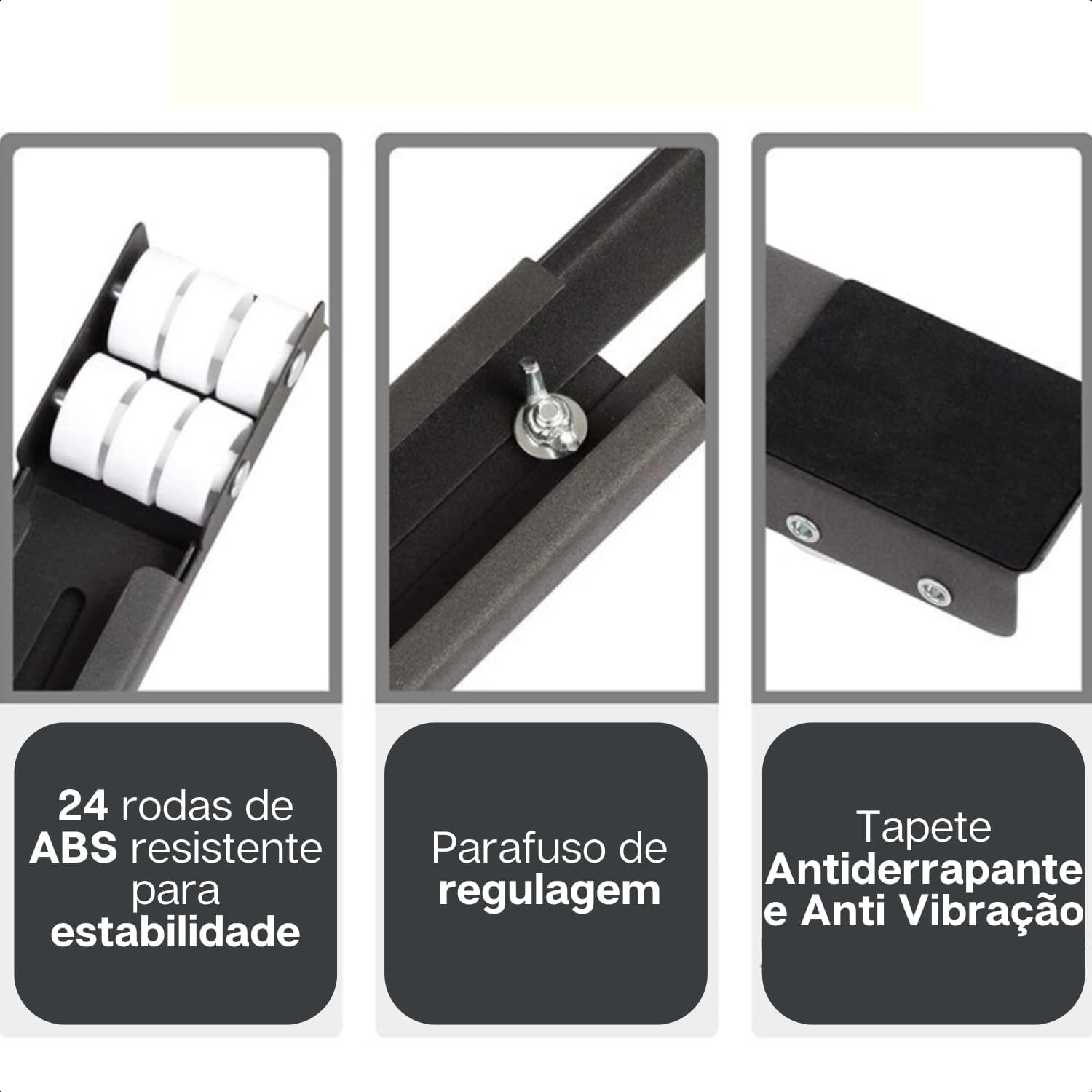 Suporte com Rodinhas Reforçado para Geladeira Máquina de Lavar Móveis Linha Premium Ajustável Reforçado Até 200 Kg Secadoras Fogões Eletrodomésticos Pesados Possui: Resistência, Segurança e Mobilidade - Imagem 6