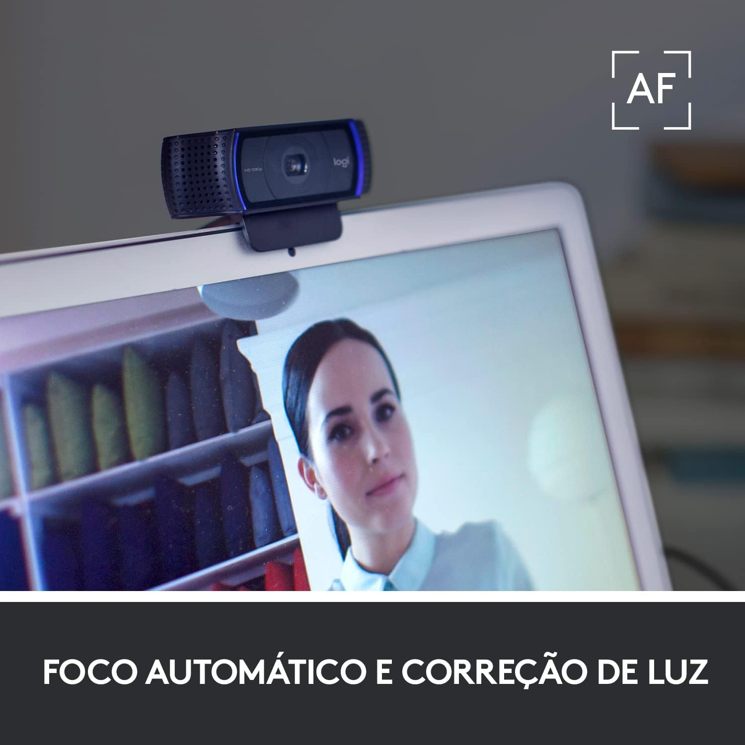 Webcam Full HD Logitech C920s com Microfone Embutido e Proteção de Privacidade para Chamadas e Gravações em Video Widescreen 1080p - Compatível com Logitech Capture - Imagem 4