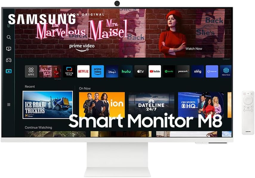 Monitor Smart Samsung 32″, UHD, Plataforma Tizen, HAS, Alexa, M8 2023 Monitor Smart Samsung 32″, UHD, Plataforma Tizen, HAS, Alexa, M8 2023