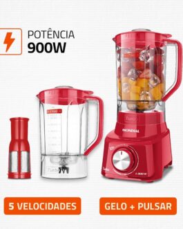 Liquidificador Turbo, Mondial, Vermelho, 900W, 220V – L-900 FR 2C