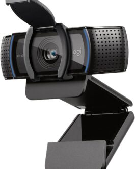 Webcam Full HD Logitech C920s com Microfone Embutido e Proteção de Privacidade para Chamadas e Gravações em Video Widescreen 1080p – Compatível com Logitech Capture