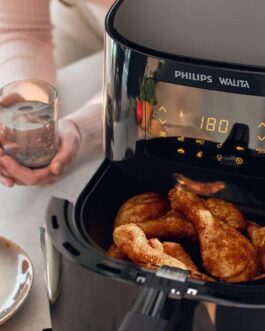Philips Walita Preta Fritadeira Airfryer Essential XL Digital, 6.2L de capacidade, Garantia internacional de dois anos, 110V, 2000W (RI9270/90)