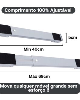 Suporte com Rodinhas Reforçado para Geladeira Máquina de Lavar Móveis Linha Premium Ajustável Reforçado Até 200 Kg Secadoras Fogões Eletrodomésticos Pesados Possui: Resistência, Segurança e Mobilidade