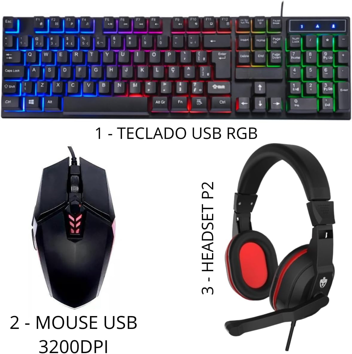 PC Gamer Completo Intel Core I7 3.4GHz 16GB DDR3 SSD 480GB Monitor 21,5" Kit Gamer - Escolha a placa de vídeo (ONBOARD) - Imagem 3