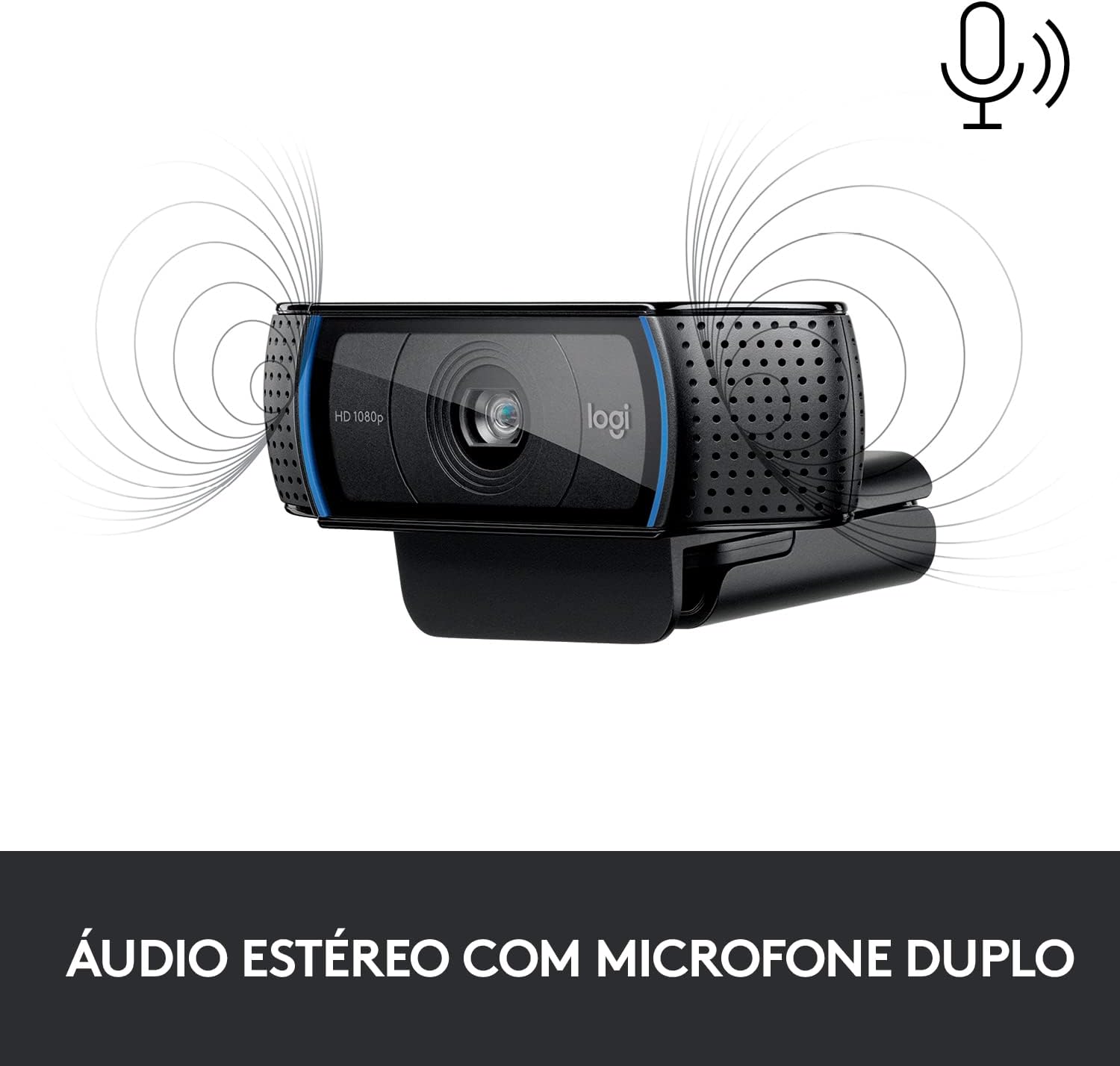 Webcam Full HD Logitech C920s com Microfone Embutido e Proteção de Privacidade para Chamadas e Gravações em Video Widescreen 1080p - Compatível com Logitech Capture - Imagem 6