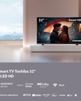 Smart TV DLED 32 HD Toshiba VIDAA 2HDMI 2USB Wi-Fi