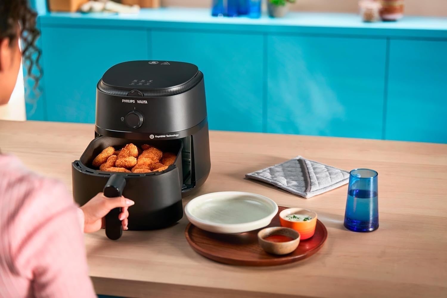 Fritadeira Airfryer Série 1000 XL, Philips Walita, 6,2 litros, Tecnologia RapidAir, Preta, 2 anos de garantia, 110v - NA130/00 - Imagem 9