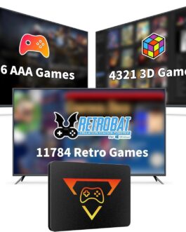 Yepyuth Retro Gaming Console 1T SSD com 16,191 Jogos Embutidos, 80+ Emuladores, Plug and Play para PC