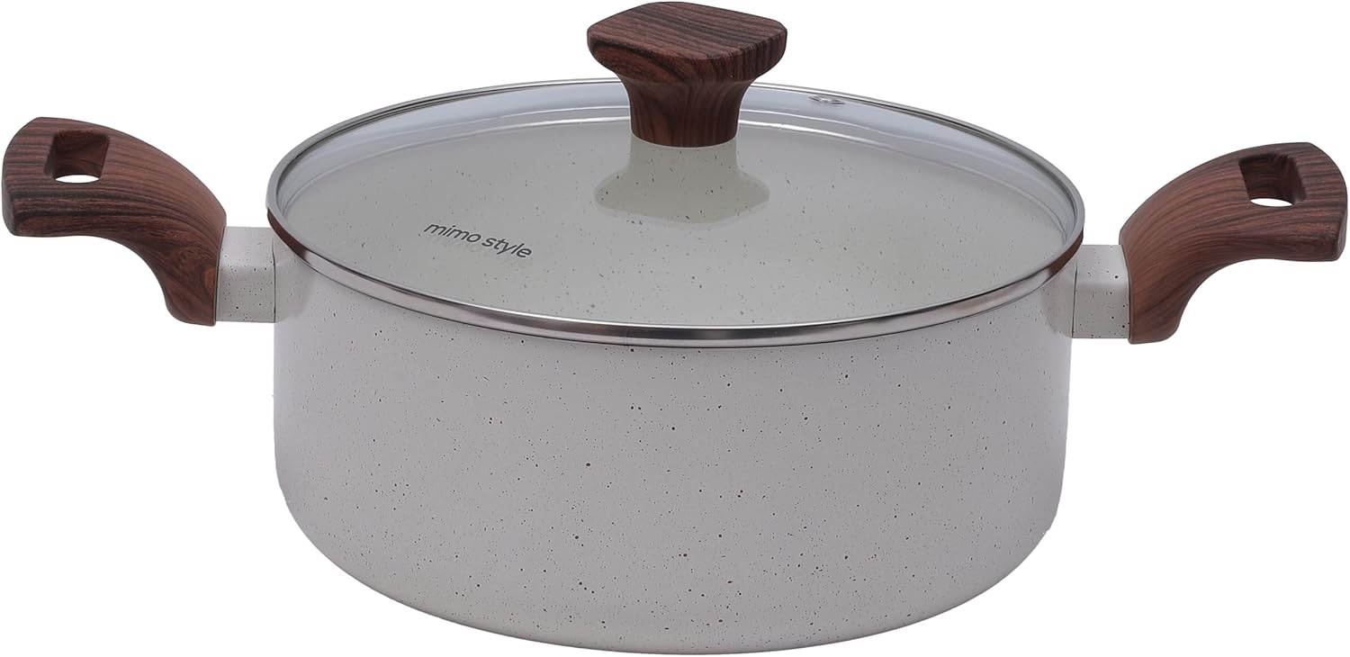 Mimo Style, Jogo de Panelas Cerâmica 10 Peças Indução Pratic Cook Marmol - Imagem 7