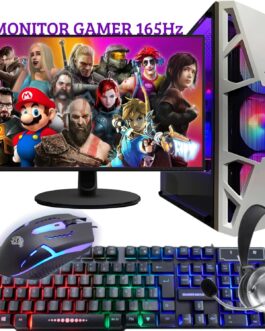 PC Gamer Completo DreamComputers Intel Core i7, 16GB DDR3, SSD 480GB, Geforce RTX 3060 12GB, Monitor Gamer 24″ 165Hz, Fonte 600W