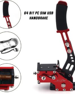 RASTP 64Bit PC USB Handbrake for SIM Racing Games Logitech G27 G25 G29 T500 T300 FANATECOSW LFS DIRT RALLY.2,Red