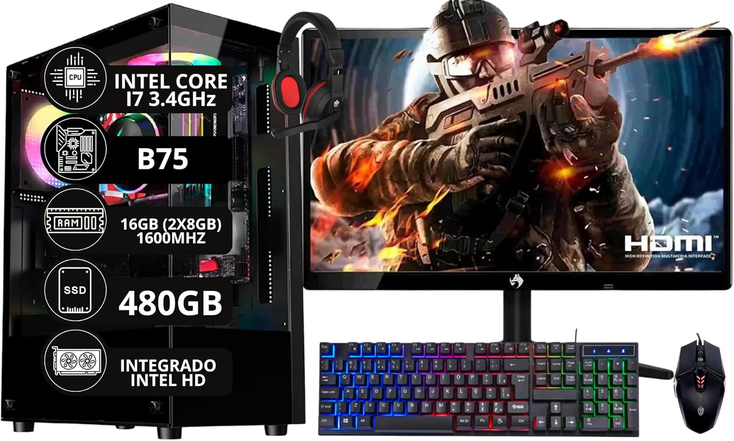 desktop Gamer Completo intel