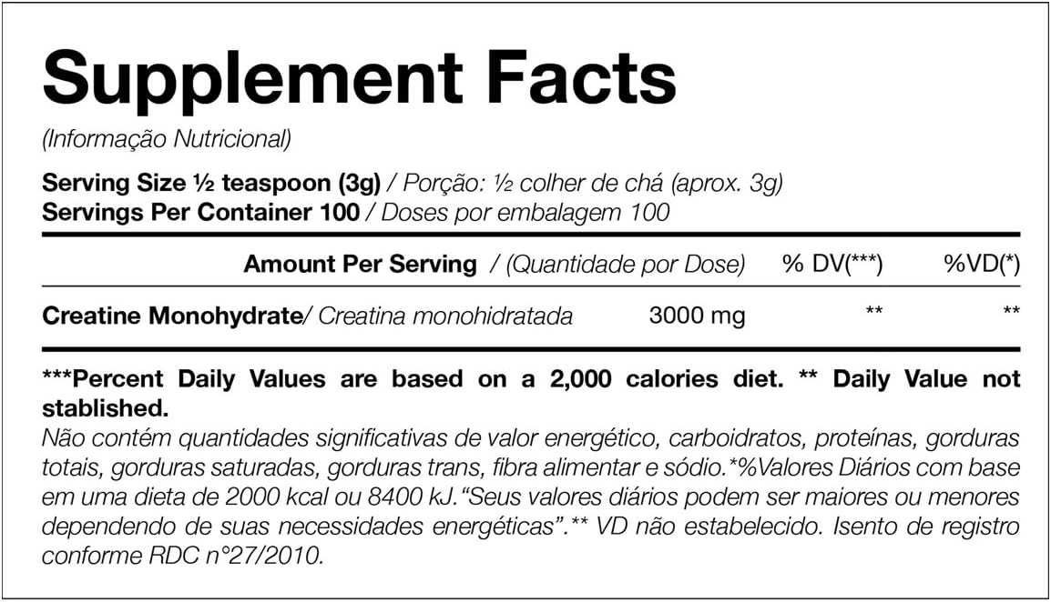 Black Skull Creatine Pure Monohydrate - 300 g - Imagem 2