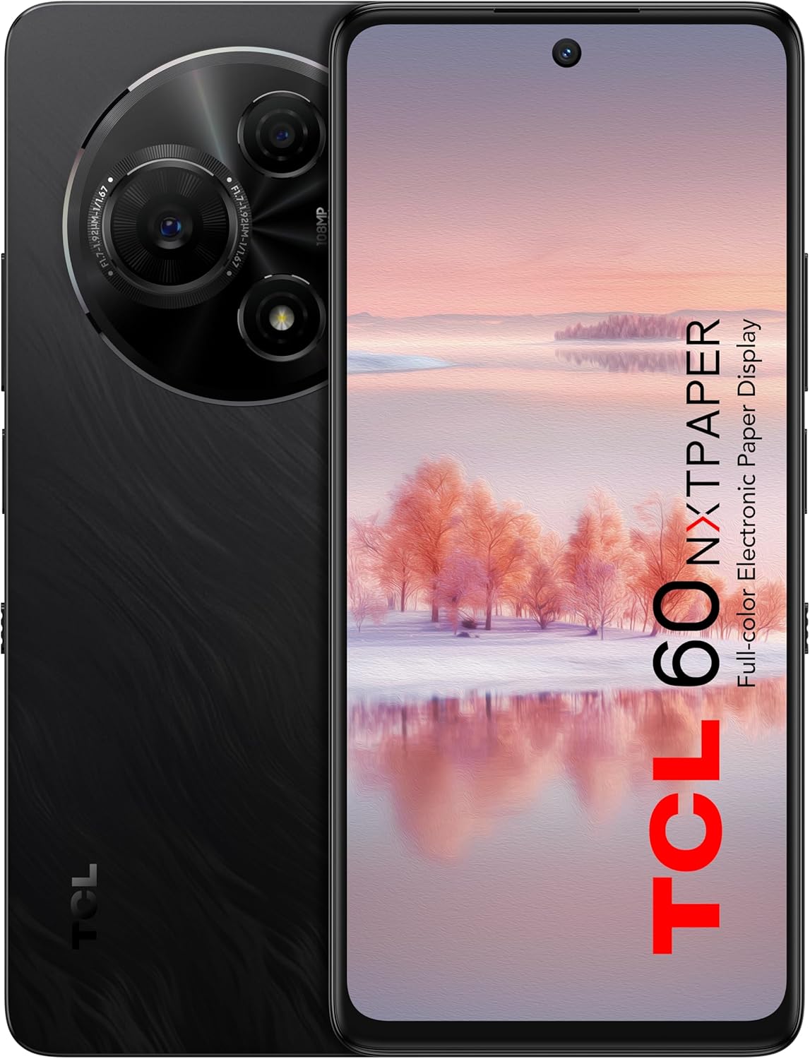 SMARTPHONE TCL 60 Nxtpaper 512GB PRETO – 18GB RAM (8Gb +10GB RAM BOOST) – 108 Mpx – NFC – 6,8″ tela Nxtpaper