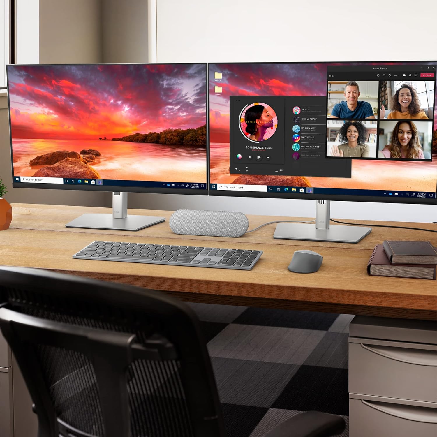 Dell SP3022 Alto-falante USB para computador, laptop, monitor, conferência de negócios - mini alto-falante soundbar, cancelamento de eco de ruído AI, áudio full duplex, 2 x 1,8 W, certificado MS-Teams - Imagem 5