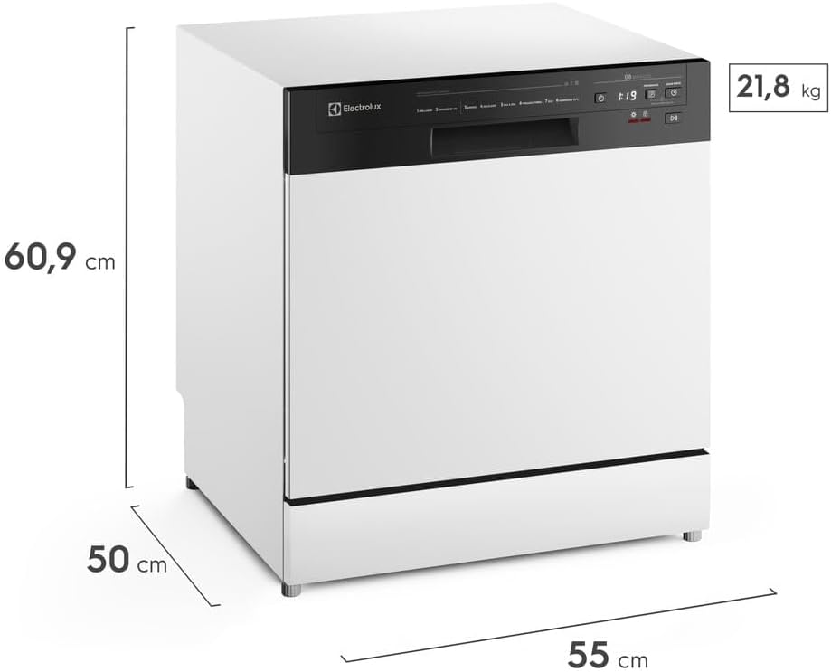 Electrolux Lava-Louça Electrolux 8 Serviços Branca com Programa Lava & Seca 50 min (LB08E) 127V - Imagem 3