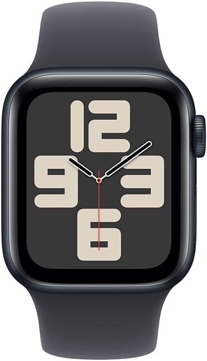 Apple Watch SE GPS • Caixa meia-noite de alumínio – 40 mm • Pulseira esportiva meia-noite – P/M - Imagem 2