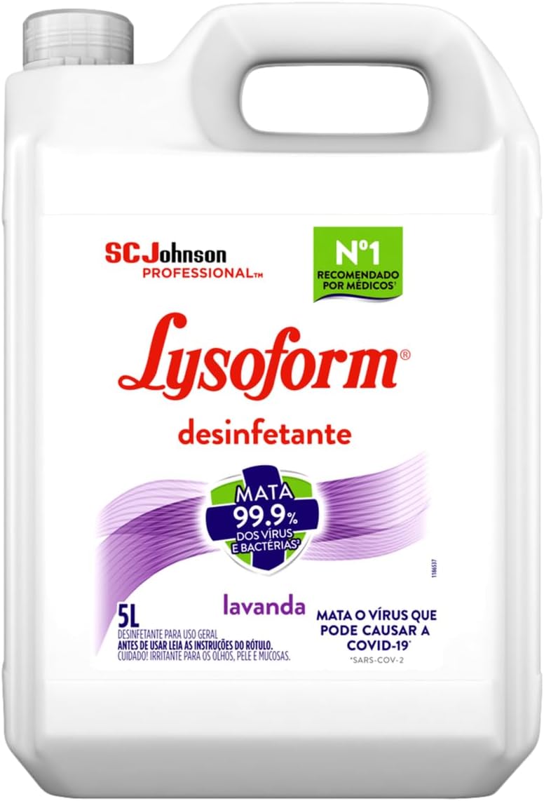 Lysoform Lavanda, Desinfetante Líquido, Limpeza Casa, 5L Lysoform Lavanda, Desinfetante Líquido, Limpeza Casa, 5L