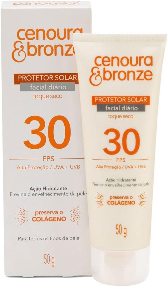 Cenoura e Bronze Kit Protetor Solar Corpo FPS 30 200ml + Facial FPS 30 50g, Cor: Branco - Imagem 3