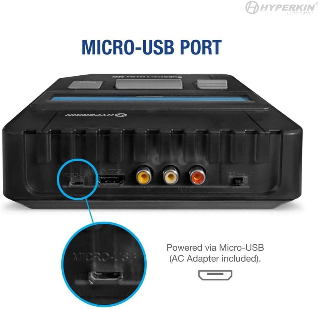 Hyperkin Suparetron HD Gaming Console for Super NES/ Super Famicom (Space Black) - Super NES - Imagem 7