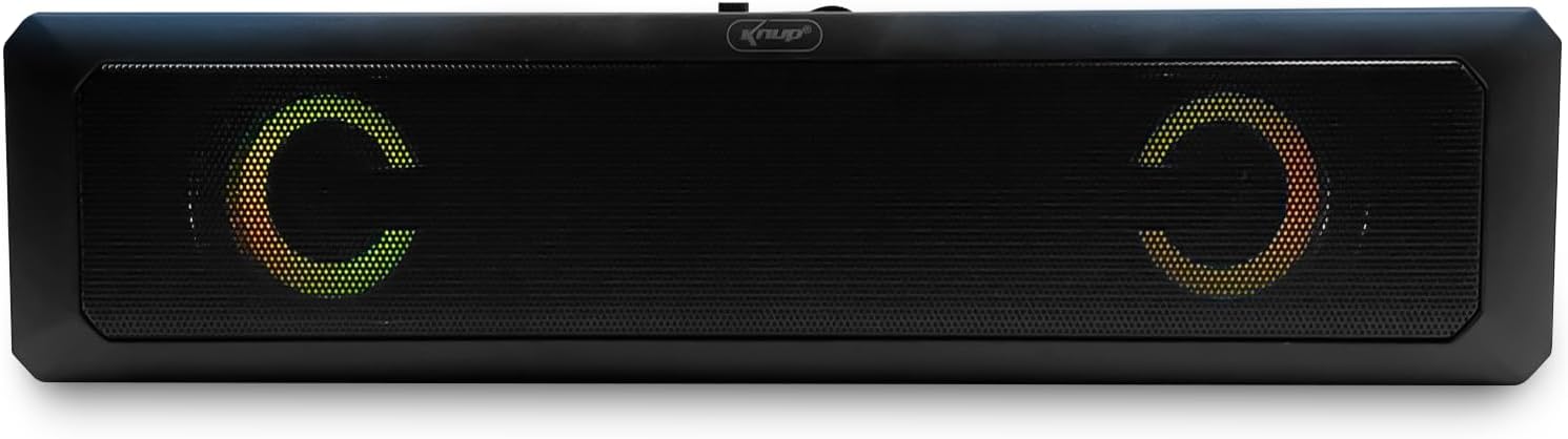 Caixa De Som Pc Computador Notebook Gamer Soundbar Gamer Caixinha de Som Subwoofer Para Tv Pc Usb Led - Imagem 7