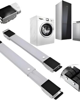 Suporte com Rodinhas e Base Ajustável Para Móveis Eletrodomésticos Geladeira Fogão Máquina de Lavar Suporta Até 200kg Premium