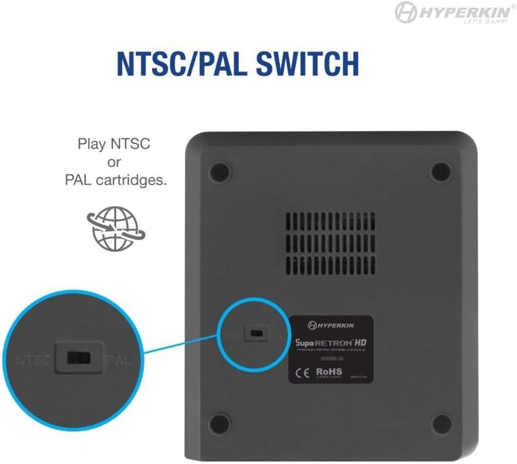 Hyperkin Suparetron HD Gaming Console for Super NES/ Super Famicom (Space Black) - Super NES - Imagem 6