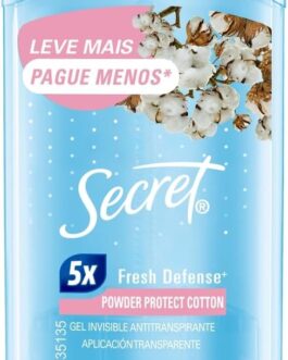Desodorante em Gel Antitranspirante Secret Powder Protect Cotton 73g