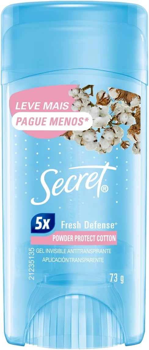 Desodorante em Gel Antitranspirante Secret Powder Protect Cotton 73g - Imagem 2