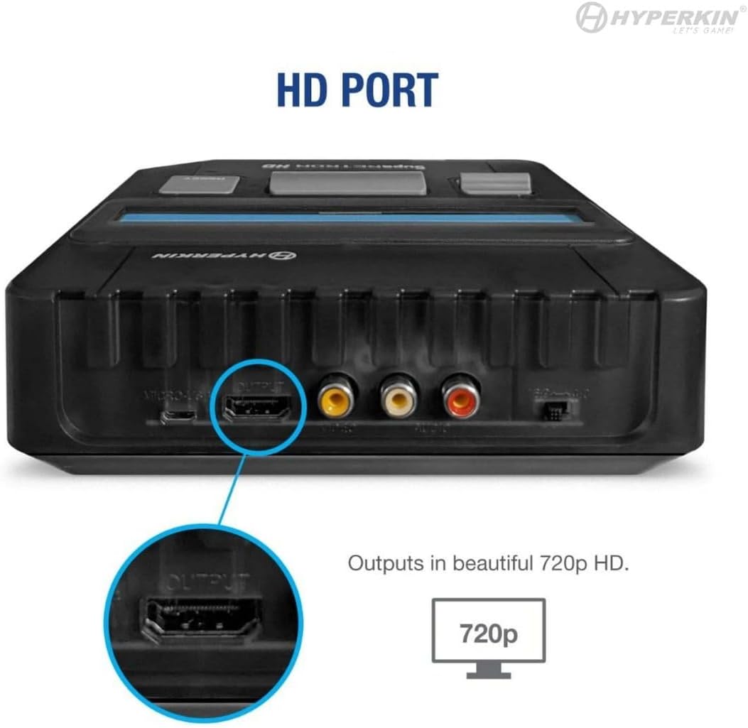 Hyperkin Suparetron HD Gaming Console for Super NES/ Super Famicom (Space Black) - Super NES - Imagem 8
