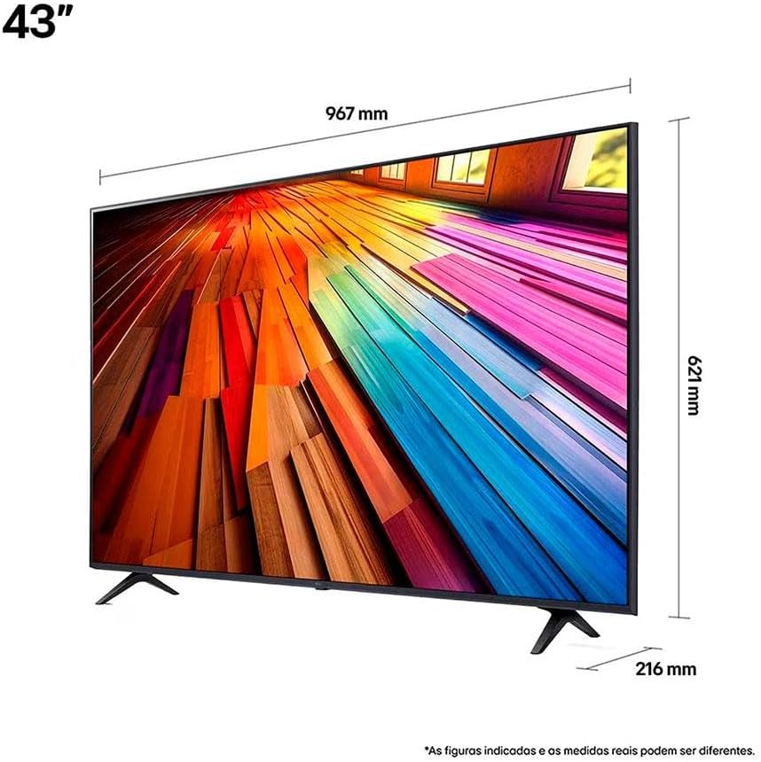 Smart TV 4K 43" LG UHD 43UT8000 Processador α5 Ger7 AI Alexa/Chromecast integrado Otimizador de Jogos webOS 24 compatível com Controle Smart Magic - Imagem 2
