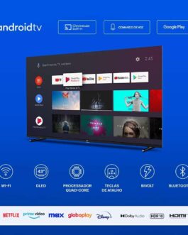 Smart TV DLED 43 Full HD Multi Essencial Android 11 3HDMI 2USB