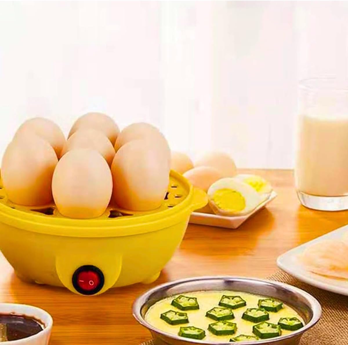 Panela Eletrica Para Cozinhar Ovos 110 Volts Cozedor Eletrico Egg Cooker Cores Sortidas - Imagem 8