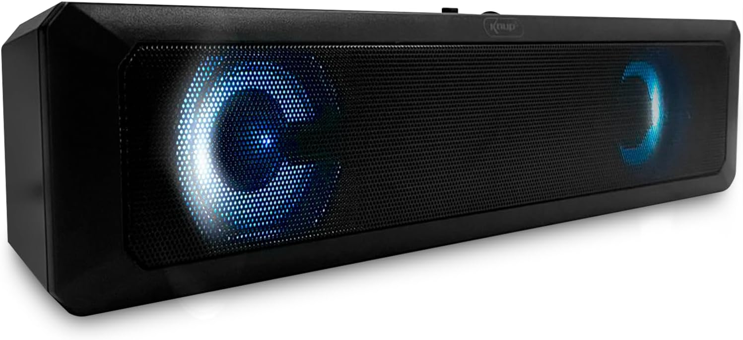 Caixa De Som Pc Computador Notebook Gamer Soundbar Gamer Caixinha de Som Subwoofer Para Tv Pc Usb Led - Imagem 4