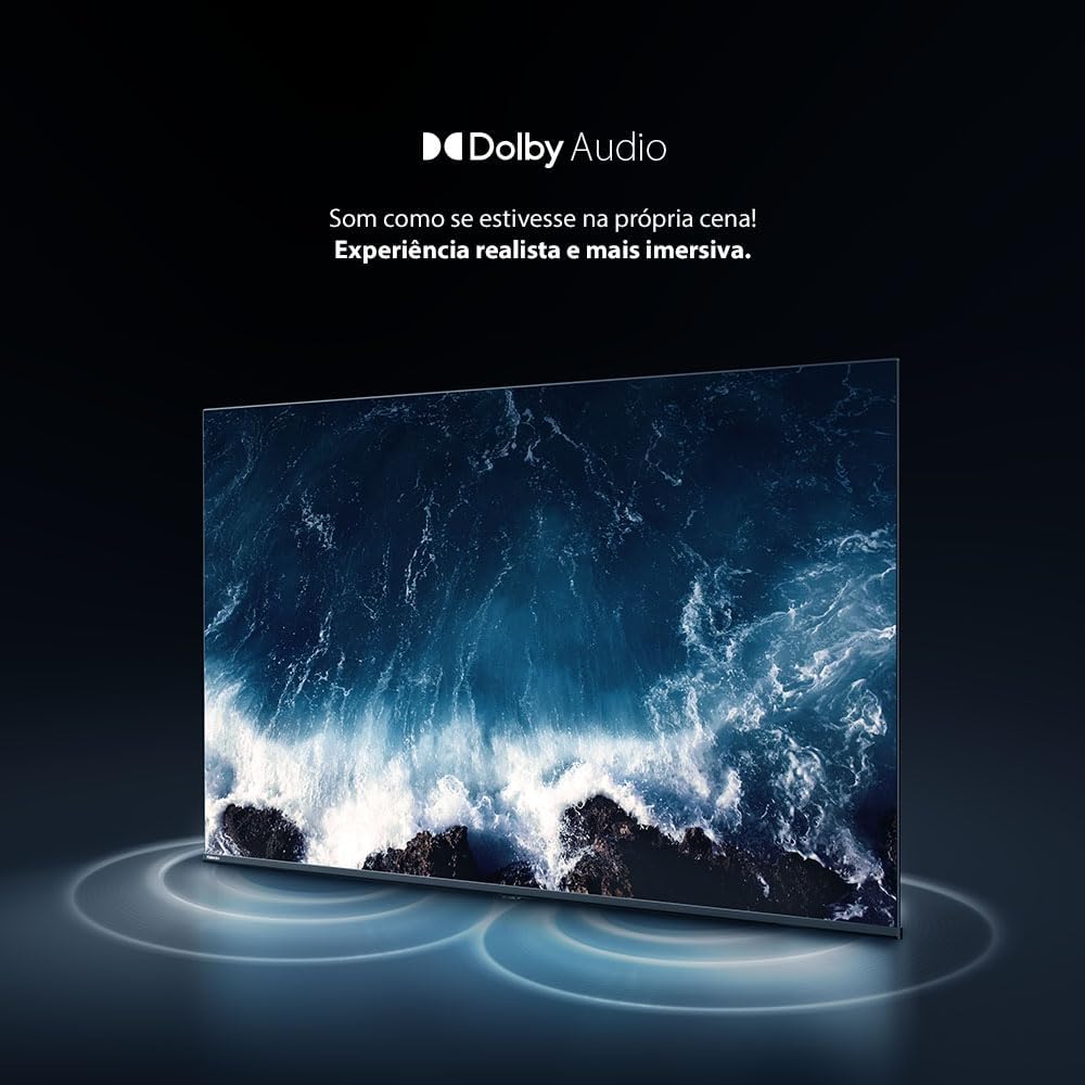 Smart TV QLED 65" 4K Toshiba 65C450NS Google TV 4 HDMI 2 USB Wi-Fi - TB036M - Imagem 6