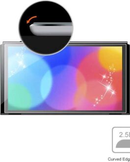 Película tela HD para interruptor OLED, rigidez 9H, vidro temperado para interruptor OLED, sem bolhas