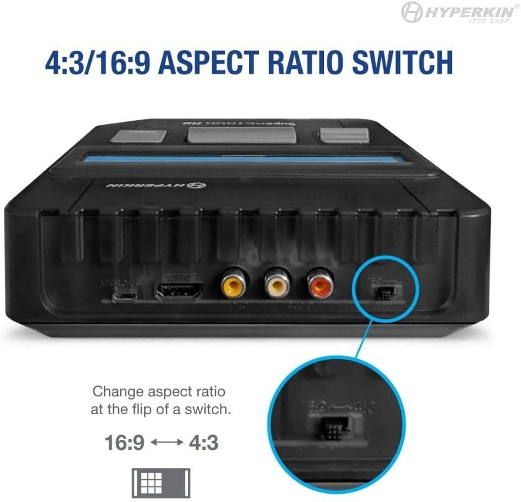 Hyperkin Suparetron HD Gaming Console for Super NES/ Super Famicom (Space Black) - Super NES - Imagem 9