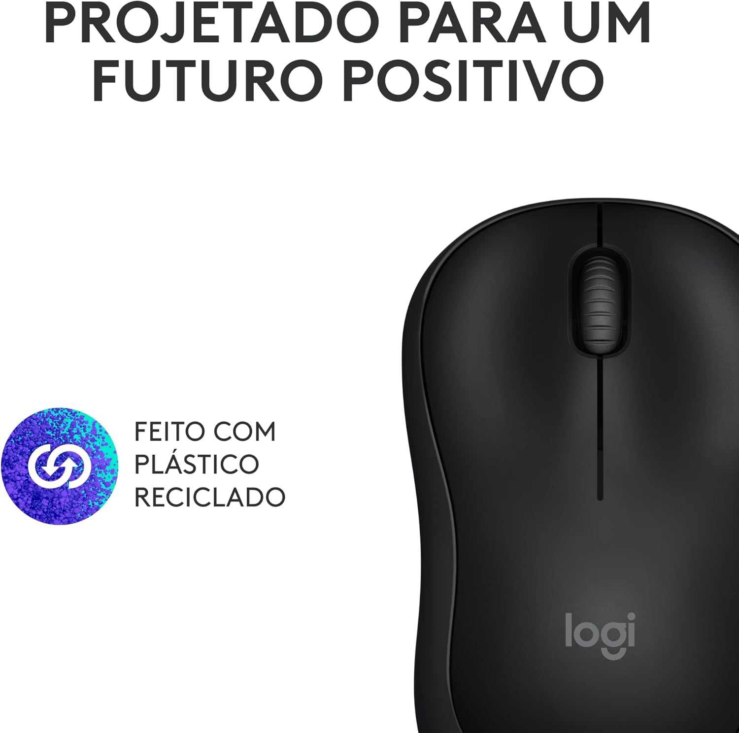 Mouse Sem Fio Logitech M240 com Conexão Bluetooth, Clique Silencioso, Design Ambidestro Compacto, Bateria de 18 Meses, Compatível com Windows, macOS, ChromeOS - Preto - Imagem 8