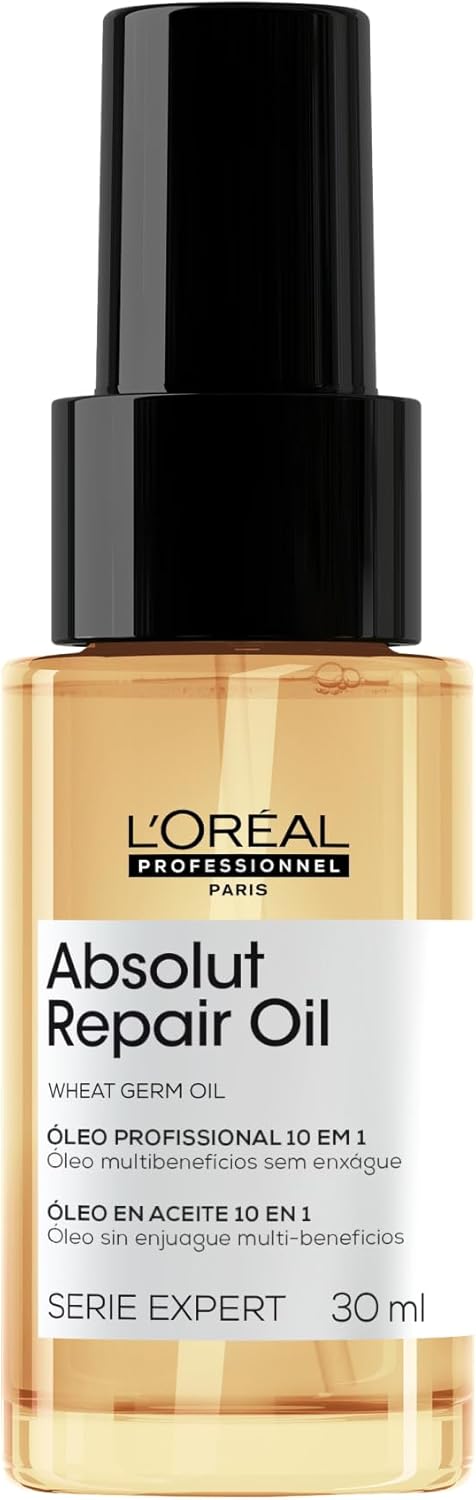 L’Oréal Professionnel Óleo 10 em 1 Absolut Repair | Multi-benefícios para cabelos secos e danificados | Repara e Promove Brilho | Com Gold Quinoa e Proteínas L’Oréal Professionnel Óleo 10 em 1 Absolut Repair | Multi-benefícios para cabelos secos e danificados | Repara e Promove Brilho | Com Gold Quinoa e Proteínas