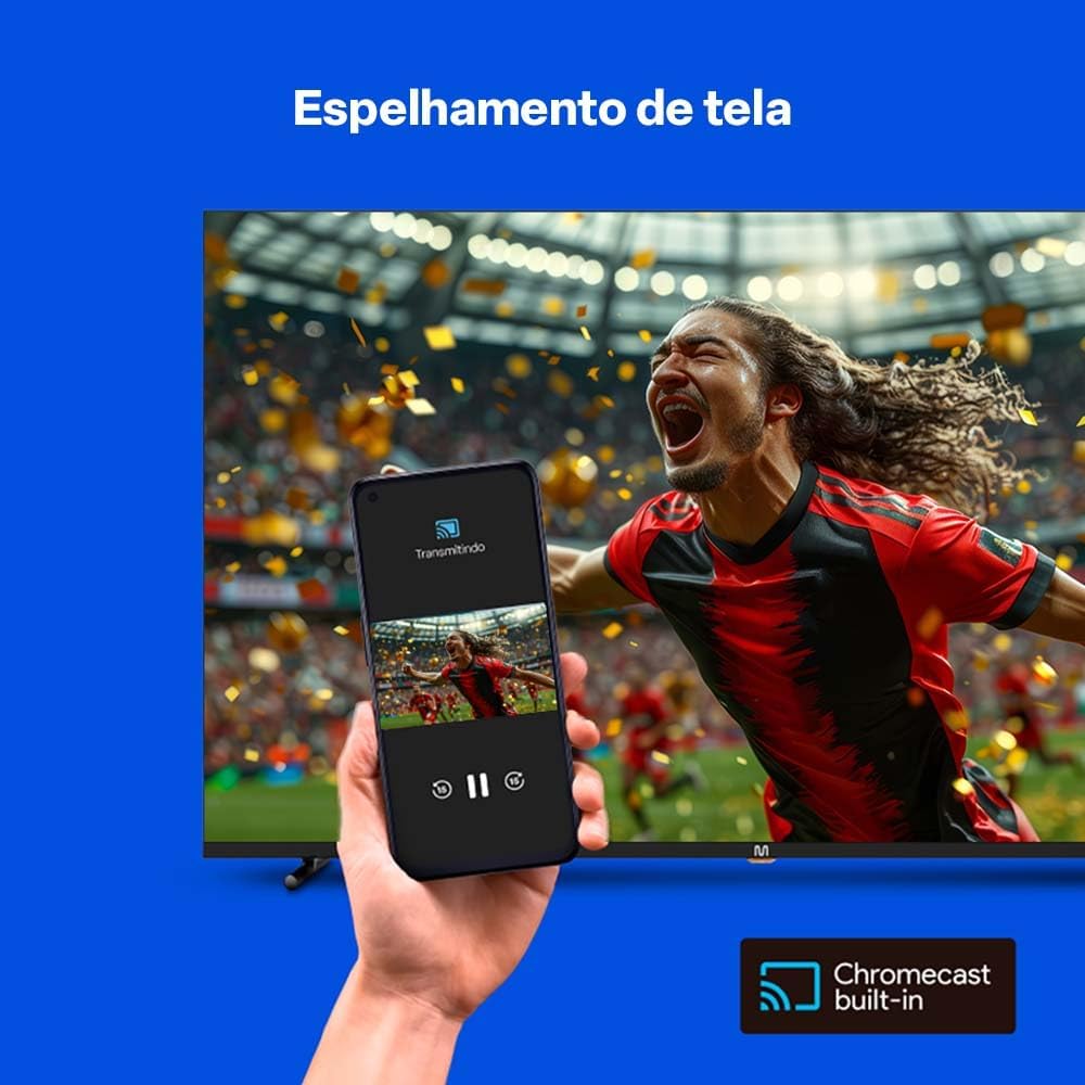 Smart TV DLED 43 Full HD Multi Essencial Android 11 3HDMI 2USB - Imagem 6