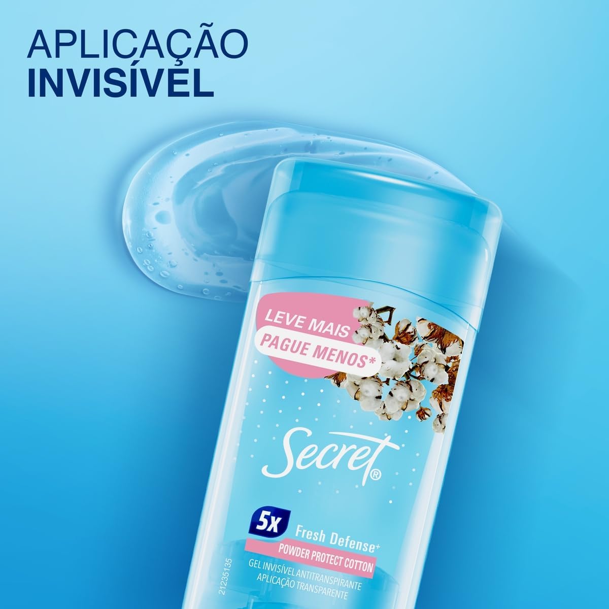 Desodorante em Gel Antitranspirante Secret Powder Protect Cotton 73g - Imagem 4