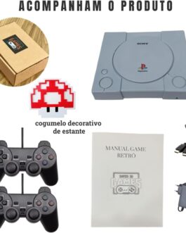 Mini Super Retro Super 3D Games com 130 mil jogos e 2 Controles